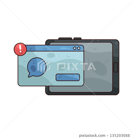 illustration of Popup  135203088