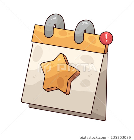 illustration of Calendar Alert 135203089