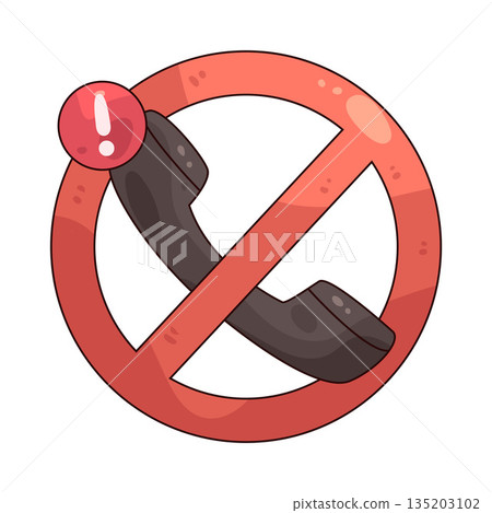 illustration of no call 135203102