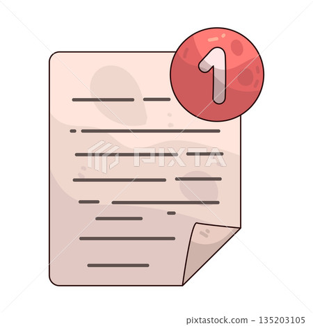 illustration of Document Alert 135203105