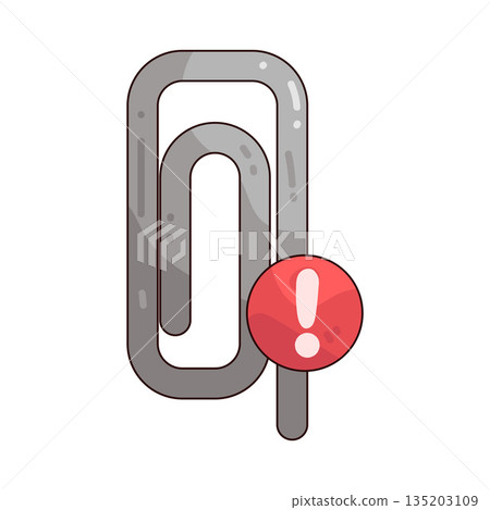 illustration of Attachment Alert illustration of Attachment Alert 135203109