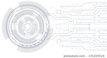 Engineering industry. New technologies. Artificial intelligence. Vector illustration Engineering industry. New technologies. Artificial intelligence. Vector illustration 135203528