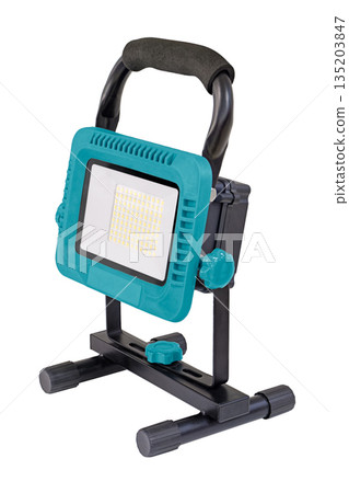 Powerful led flashlight, industrial lamp, construction floodlight Powerful led flashlight, industrial lamp, construction floodlight 135203847