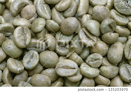 Unroasted coffee beans Unroasted coffee beans 135203970