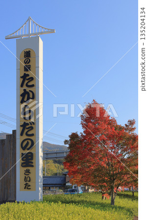 寶田之裡齋田路邊站,藍天秋葉。 寶田之裡齋田路邊站,藍天秋葉。 135204134