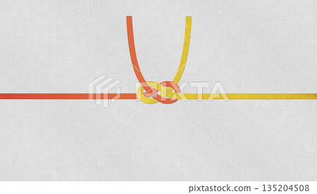 Stylish Japanese modern washi paper and red and gold Mizuhiki, "Awaji Musubi" for celebrations and celebratory occasions Stylish Japanese modern washi paper and red and gold Mizuhiki, "Awaji Musubi" for celebrations and celebratory occasions 135204508
