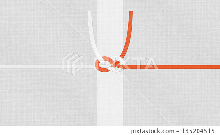 時尚的日式現代和紙,搭配紅白相間的水引繩“淡路結”,適用於慶祝活動和喜慶場合。 時尚的日式現代和紙,搭配紅白相間的水引繩“淡路結”,適用於慶祝活動和喜慶場合。 135204515