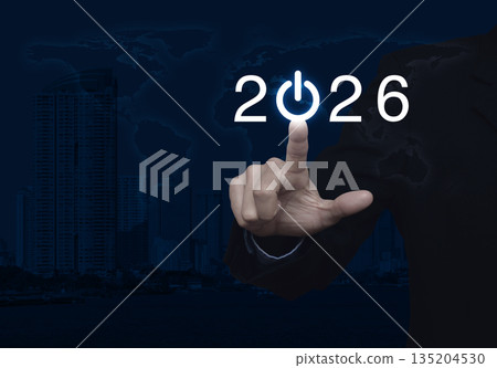 Business happy new year 2026 success concept, Elements of this image furnished by NASA 135204530