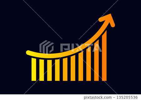 Positive Market Trend and Success Graph Concept Positive Market Trend and Success Graph Concept 135205536
