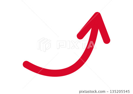 Rising Arrow Symbol for Business Success and Progress Rising Arrow Symbol for Business Success and Progress 135205545