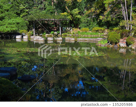 Heian Jingu Shrine Shinjyo Soryu Pond and Wolso bridge Heian Jingu Shrine Shinjyo Soryu Pond and Wolso bridge 135205986