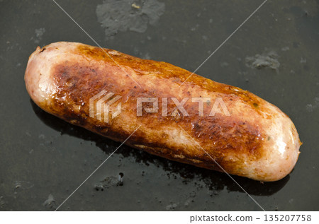 crisp fried bratwurst crisp fried bratwurst 135207758