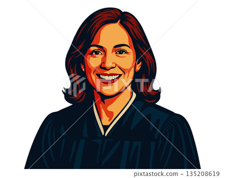 female judge in courtroom robe vector illustration female judge in courtroom robe vector illustration 135208619