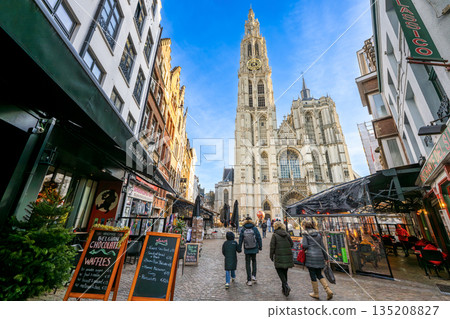 Notre Dame Cathedral in Antwerp, Belgium 135208827