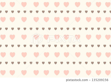Cute pink and brown heart pattern - perfect seamless pattern for Valentine's Day, weddings, and gifts. Cute pink and brown heart pattern - perfect seamless pattern for Valentine's Day, weddings, and gifts. 135209156