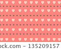 Cute pink heart seamless pattern background 135209157