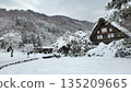 Shirakawa-go with snow 135209665