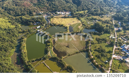 Jan 3 2026 Nam Chung Fish Pond Rural Aquaculture Hong Kong Jan 3 2026 Nam Chung Fish Pond Rural Aquaculture Hong Kong 135209710