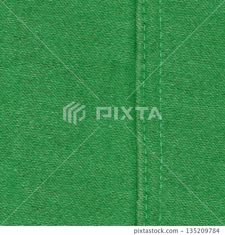 Seamless Green Denim fabric with seams, denim jacket, denim pants, for background or fabric sample sale. Seamless Green Denim fabric with seams, denim jacket, denim pants, for background or fabric sample sale. 135209784