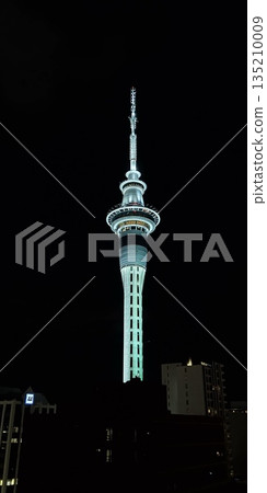 燈光璀璨的天空塔 [紐西蘭奧克蘭] 135210009