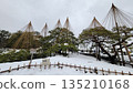 Snow hanging in Kenrokuen Garden 135210168