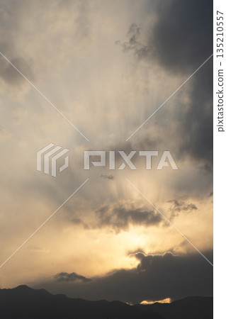 Mountain evening view Mountain evening view 135210557