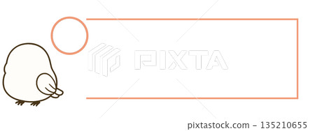 框架材質為圓形標誌和流行小鳥圖案 135210655