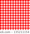 紅色方格無縫圖案背景 135211154