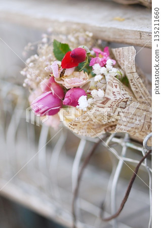 Roses' dry flowers Roses' dry flowers 135211660