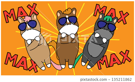 團隊努力工作以取得最大成果的示意圖 135211862