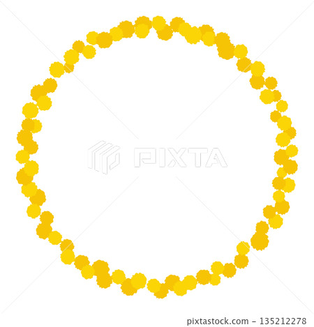 Mimosa round frame material 135212278