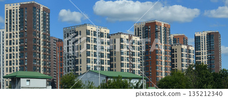 A modern new residential complex in Moscow, Russia 135212340