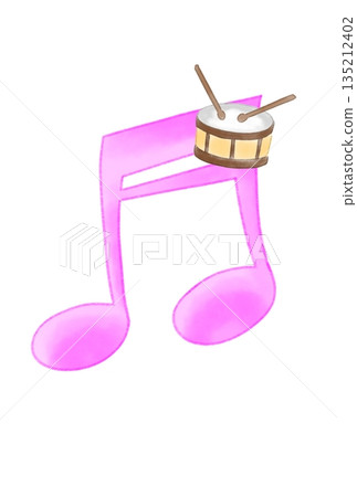 鼓聲伴奏的音符 鼓聲伴奏的音符 135212402