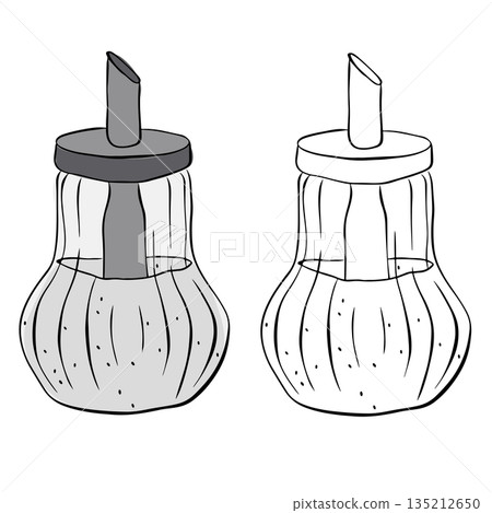 sugar bowl Isolated hand drawn illustration. Vector graphic line ink colored art. For poster, invitation, backdrop, ad, sale promotion, print for t-shirt for cooking, condiment and culinary ingredient sugar bowl Isolated hand drawn illustration. Vector graphic line ink colored art. For poster, invitation, backdrop, ad, sale promotion, print for t-shirt for cooking, condiment and culinary ingredient 135212650