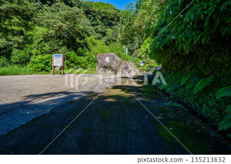 布袋和尚瀑布（松尾瀑布）景色 135213632