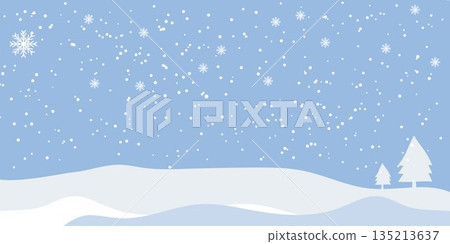 Winter Snowflake Pattern Seamless Background 135213637