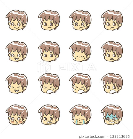 男孩臉部表情套裝 男孩臉部表情套裝 135213655