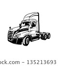 Semi Truck American Truck - Cut Files - Cricut file, cnc file ready to cut 135213693