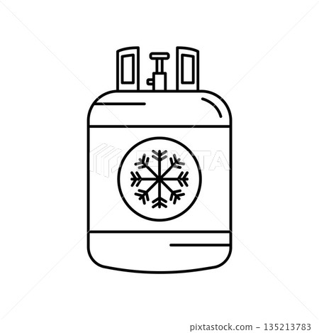 freon cylinder vector icon element design template freon cylinder vector icon element design template 135213783