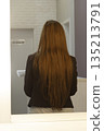 Woman with long hair 135213791
