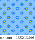 seamless pattern with flowers 135213896