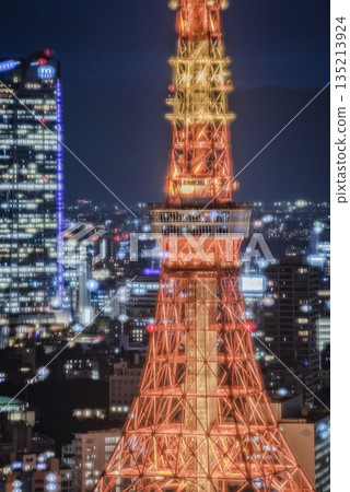 東京鐵塔夜景，貿易中心大廈 135213924