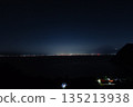Fuji city seen from Numazu city Night view of Shimizu city 135213938