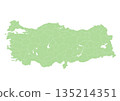 Map of the Republic of Turkey with administrative divisions (blank map) 135214351
