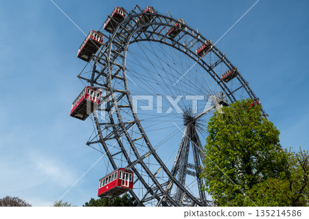 Giant Wheel - Riesenrad - In The Funpark Prater Of The City Of Vienna In Austria 135214586