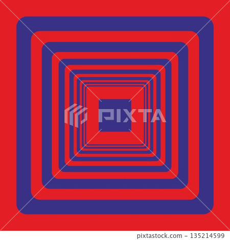 Red blue squares illusion. Background or ornament Red blue squares illusion. Background or ornament 135214599
