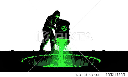 Contaminated waste, radiation, and radiation 135215535