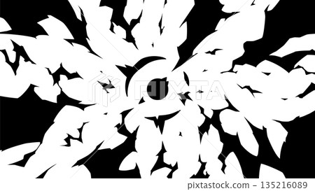 Silhouette background of lightning radiating from the center_16:9 Silhouette background of lightning radiating from the center_16:9 135216089