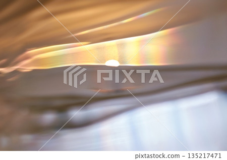 Abstract light refraction with colorful rainbow spectrum and soft blurred 135217471