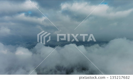 Aerial high view of dramatic clouds Aerial high view of dramatic clouds 135217682